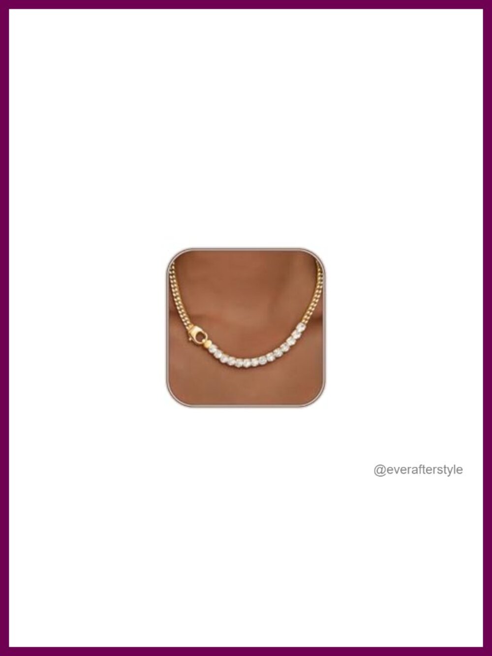 14k Gold Plated Layered Necklace Set for Women with Cubic Zirconia